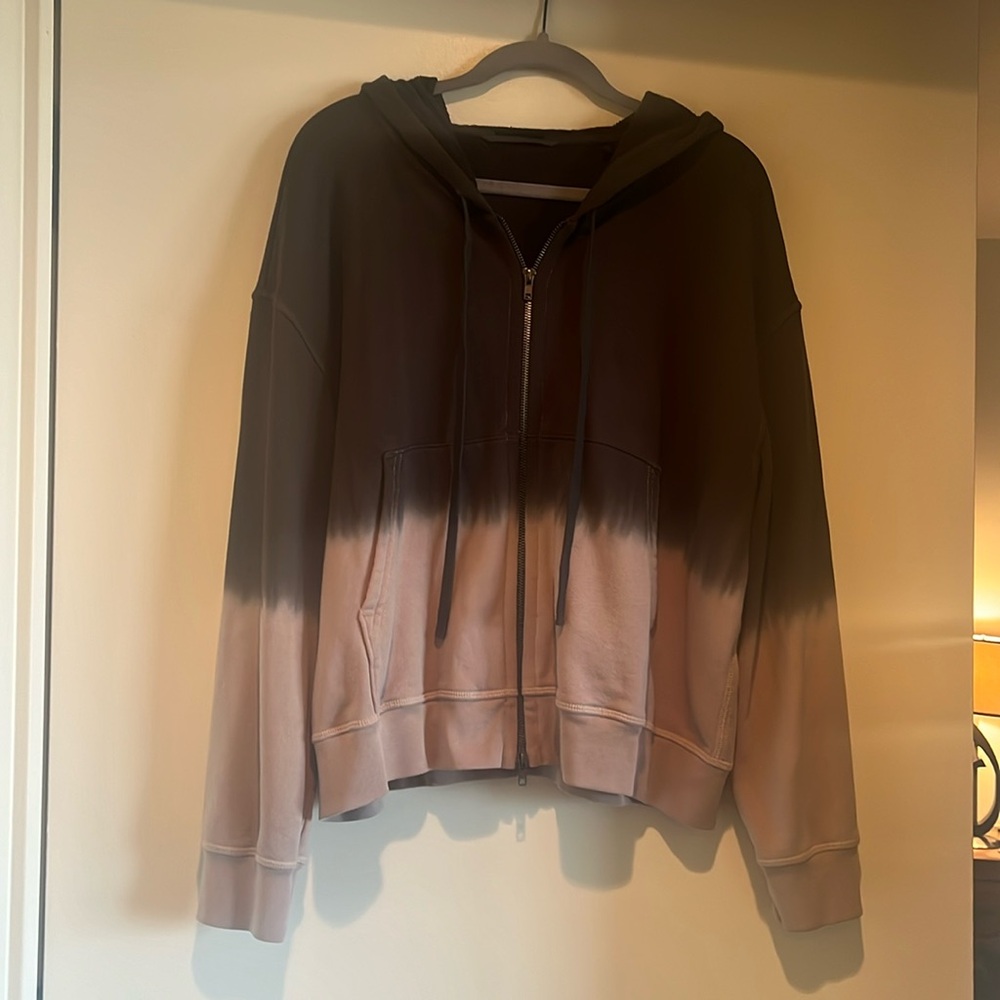 ATM full zip ombré hoodie